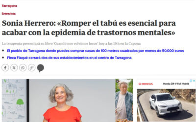 Diari Més. Sonia Herrero: «Romper el tabú es esencial para acabar con la epidemia de trastornos mentales»